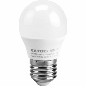 Žiarovka LED mini, 5W, 410lm, E27, pr.45mm, EXTOL LIGHT