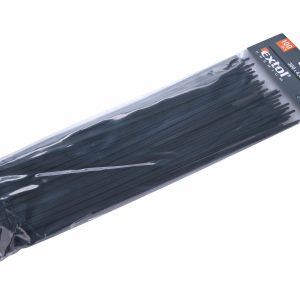 Pásky sťahovacie čierne, 4,8x300mm, 100ks, pr82mm, 22kg, nylon PA66, EXTOL PREMIUM