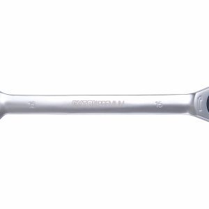 Kľúč očko-vidlicový, račňový, 72 zubov, 15mm, EXTOL PREMIUM