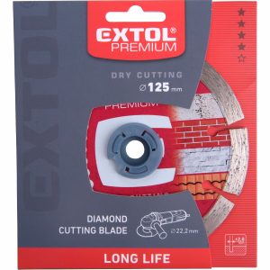 Kotúč rezný diamantový segmentový Long Life, 125mm, EXTOL PREMIUM