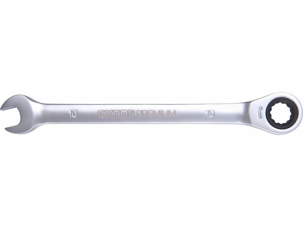 Kľúč očko-vidlicový, račňový, 72 zubov, 10mm, EXTOL PREMIUM