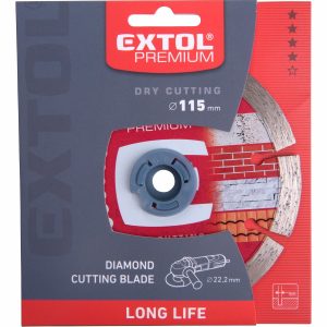 Kotúč rezný diamantový segmentový Long Life, 115mm, EXTOL PREMIUM