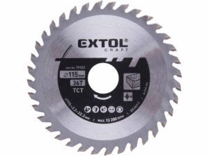 Kotúč pílový s SK plátkami, 115x2,2x22,2mm, 36z, EXTOL CRAFT