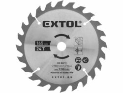 Kotúč pílový s SK plátkami, 165x2,3x16mm, 24 zubov, EXTOL PREMIUM