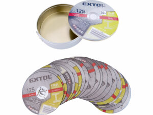 Kotúč rezný na kov 20ks, 125x1,0mm, v plechová krabička, EXTOL CRAFT