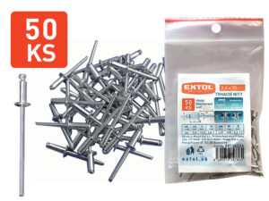 Nity trhacie hliníkové 2,4x10mm, 50ks, EXTOL PREMIUM