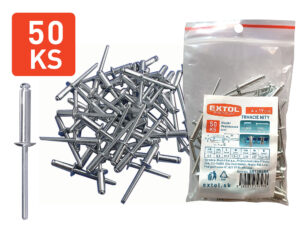 Nity trhacie hliníkové 4,0x19mm 50ks, EXTOL PREMIUM