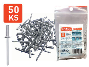Nity trhacie hliníkové 3,2x9,6mm 50ks, EXTOL PREMIUM