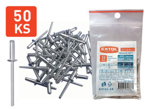 Nity trhacie hliníkové 3,2x6,4mm, 50ks, EXTOL PREMIUM
