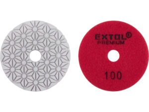Kotúč diamantový leštiaci na suchý zips, ø100mm, P100, EXTOL PREMIUM