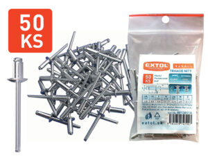 Nity trhacie hliníkové 4,0x6,4mm 50ks, EXTOL PREMIUM