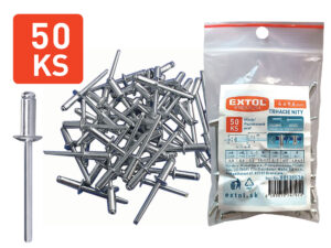Nity trhacie hliníkové 4,0x9,6mm 50ks, EXTOL PREMIUM
