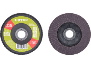 Kotúč lamelový šikmý korundový, 125mm, P120, ø125mm, P120, EXTOL CRAFT