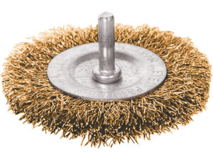 Kartáč okružný so stopkou vlnitý, Ø100mm, stopka Ø6mm, EXTOL CRAFT