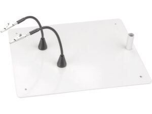 Základňa kovová s magnetickými držiakmi, pre 43162, 32x25mm, 2x magnetický držiak s krokodílkom 23cm
