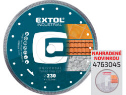 Kotúč rezný diamantový Turbo Thin Cut, 230mm, suché aj mokré rezanie, EXTOL INDUSTRIAL